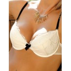 Soutien Gorge blanc et noir V901