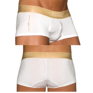 ES Collection - Boxer Metallic Blanc / Or