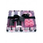 Coffret de Bain Coeur LOVE -Chocolat/Framboise