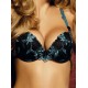 Soutien Gorge turquoise noir V821